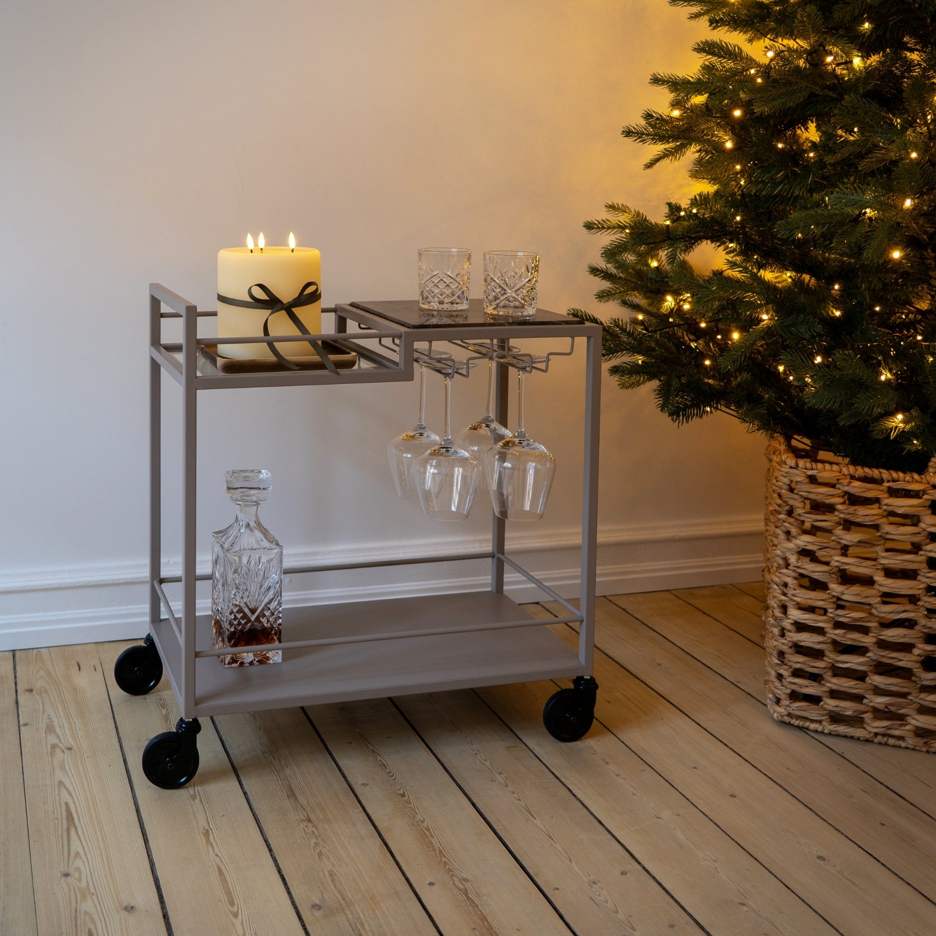 Mason II rullevogn MINI - lysebrun